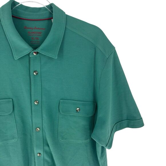 Tommy Bahama Shirt Mens XL Green Island Zone Camp Short Sleeve Button Down - Picture 5 of 16